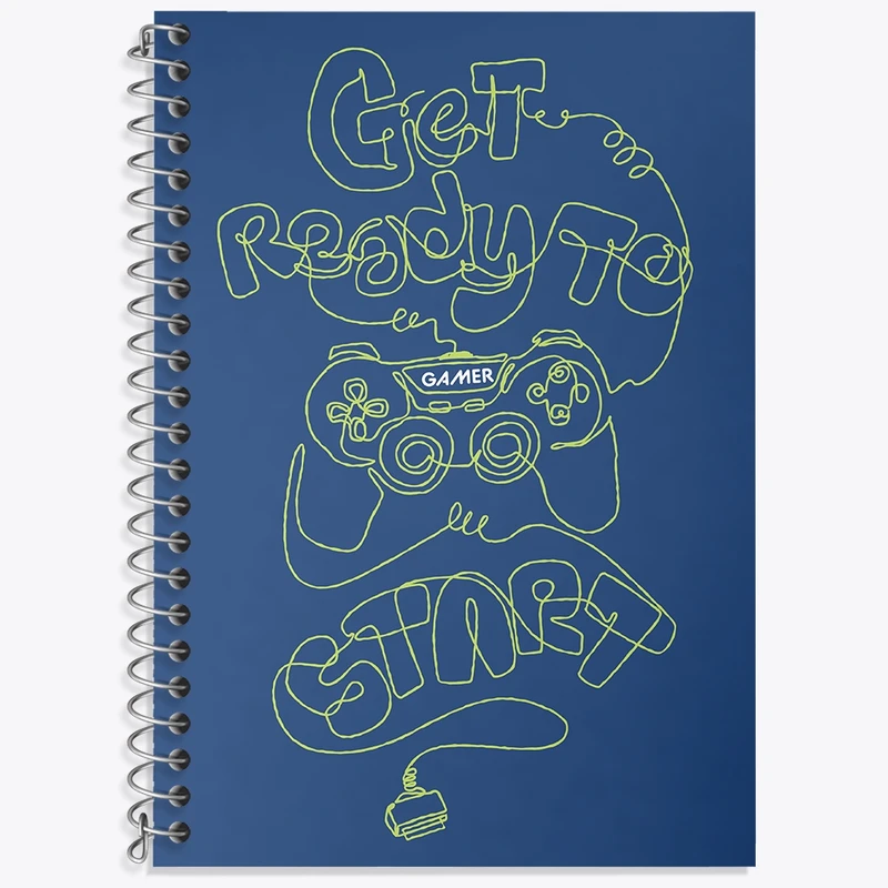 دفتر زبان 50 برگ خندالو مدل دو خط طرح بازی (Game) کد N1008