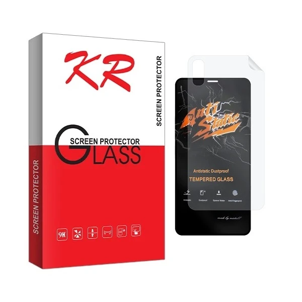 محافظ صفحه نمایش کی آر مدل 2ASN مناسب برای گوشی موبایل اپل iPhone X به همراه محافظ پشت گوشی