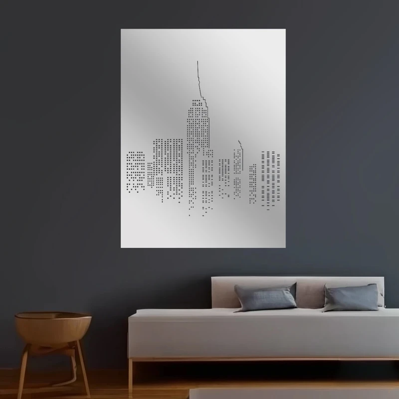 آینه پلکسی گلس مدل دکوراتیو کد N99