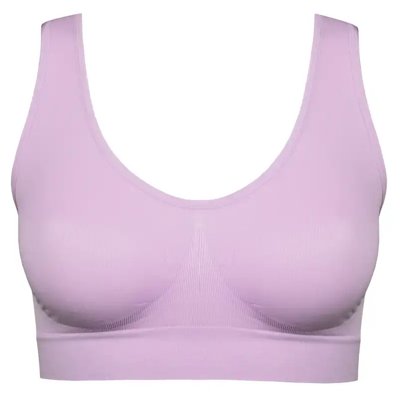 نیم تنه ورزشی زنانه ماییلدا مدل بدون فنر بدون پد کد 4744 رنگ یاسی