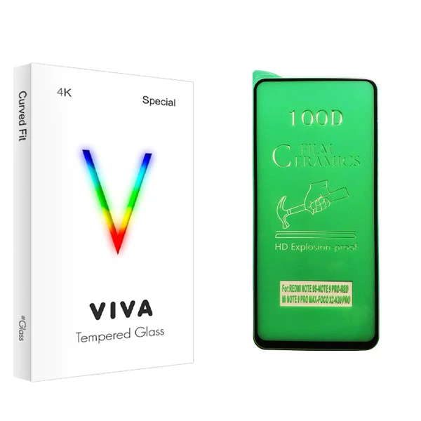 محافظ صفحه نمایش سرامیکی ویوا مدل 4K مناسب برای گوشی موبایل شیائومی Redmi Note 9 Pro Max