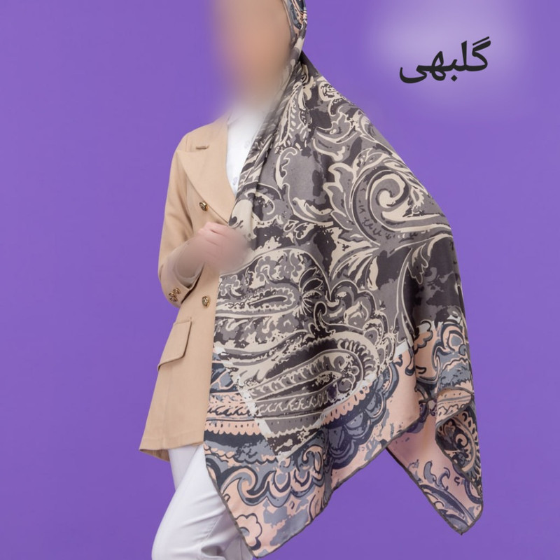 روسری زنانه مدل گلبرگ نخی بهاره 7284