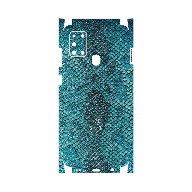 برچسب پوششی ماهوت مدل Blue Snake Skin-FullSkin مناسب برای گوشی موبایل سامسونگ Galaxy A21s