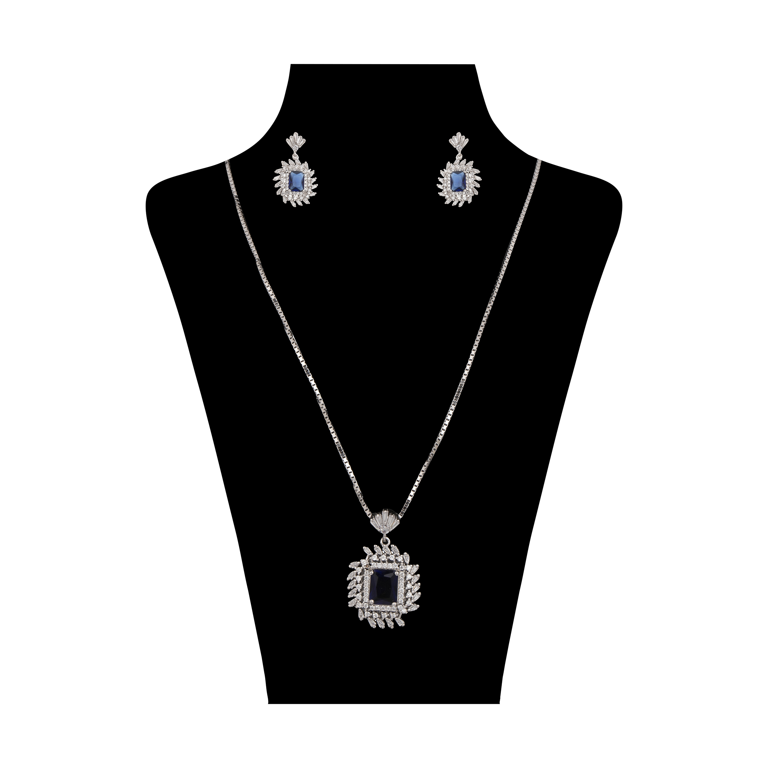 نیم ست نقره زنانه مدل 102-2