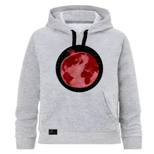 هودی دخترانه مدل یلدا فضایی کد J75 رنگ طوسی