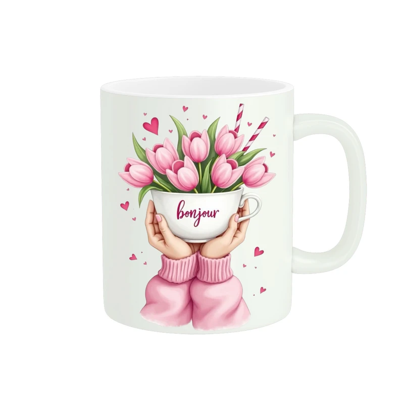 ماگ پاد آفرین مدل گل کد 270