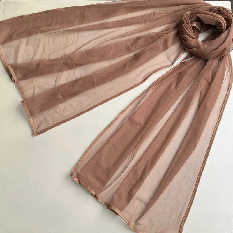 شال زنانه مدل ساده توری مزونی تابستانی کد 2