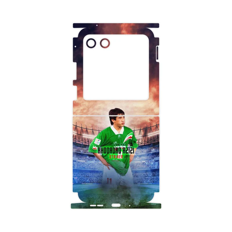 برچسب پوششی ماهوت مدل Khodadad Azizi-FullSkin مناسب برای گوشی موبایل موتورولا Razr 40 Ultra