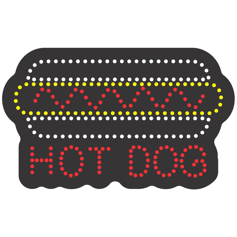 تابلو ال ای دی آیاز طرح هات داگ کد 284