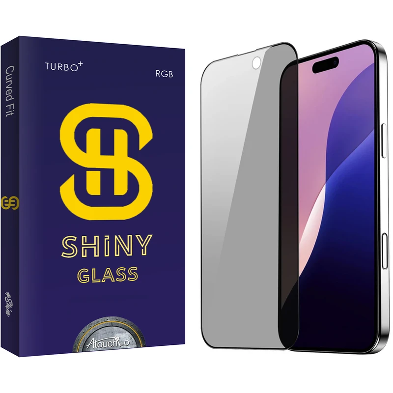 محافظ صفحه نمایش حریم شخصی آتوچبو مدل Shiny Privacy مناسب برای گوشی موبایل اپل iPhone 16 Pro