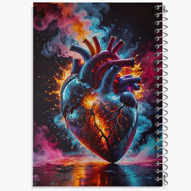 دفتر نت موسیقی 50 برگ خندالو مدل قلب کد N1681