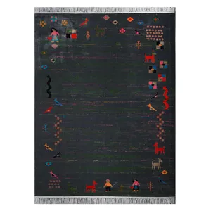 گبه ماشینی کاشان ابریشم کد 3002