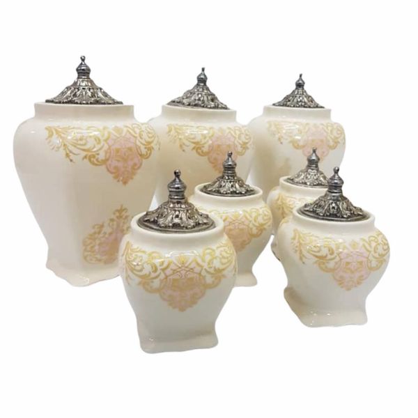 ست جا ادویه 7 پارچه مدل درب فلزی L12 ست جا ادویه 7 پارچه مدل درب فلزی L12