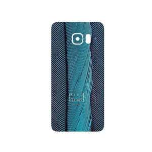 MAHOOT Turquoise feathers Cover Sticker for Samsung Galaxy S6 Edge Plus