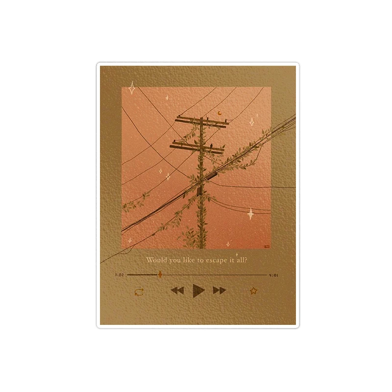   استیکر لپ تاپ ماسا دیزاین طرح MUSIC مدل STKA0023