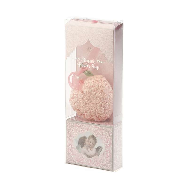 صابون شستشو رمانتیک مدل pink rose وزن 100 گرم