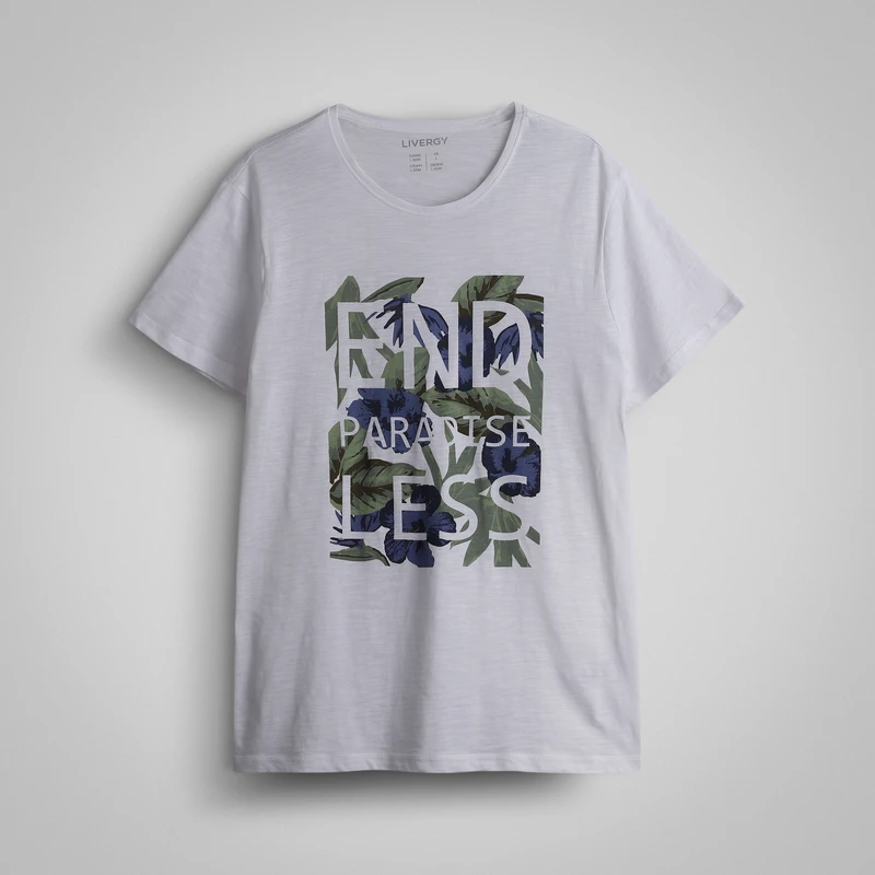 تی‌شرت آستین کوتاه مردانه لیورجی مدل 77