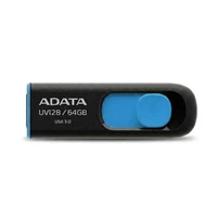 فلش مموری کشویی ایدیتا مدل DashDrive UV128 ظرفیت 64GB، رابط USB 3.0 با سرعت خواندن 90 و نوشتن 40MB/s، طراحی ضد خش و ضد گرد و خاک، قابلیت اتصال بند حمل