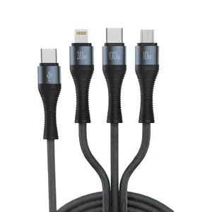 USB-C to USB-C / microUSB / Lightning 3IN1 Adapter Cable LDNIO LC94C 1.2m