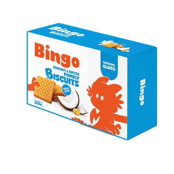 بیسکویت پذیرایی کره نارگیلی بینگو - 500 گرم