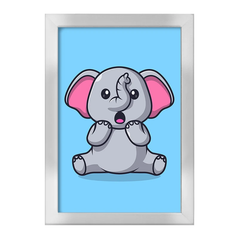 تابلو خندالو طرح حیوانات بامزه فیل کد 29720