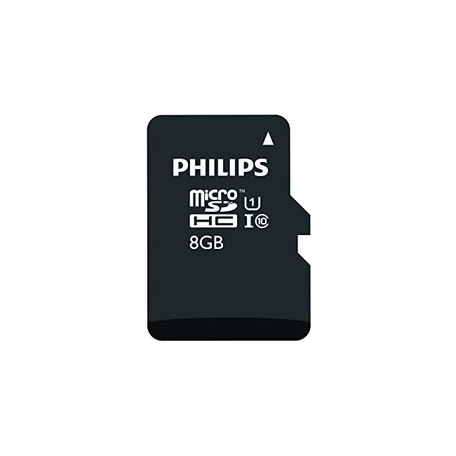 کارت حافظه microSDHC فیلیپس مدل FM08MD45B کلاس 10 استاندارد UHS-I U1 سرعت 80MBps ظرفیت 8 گیگابایت
