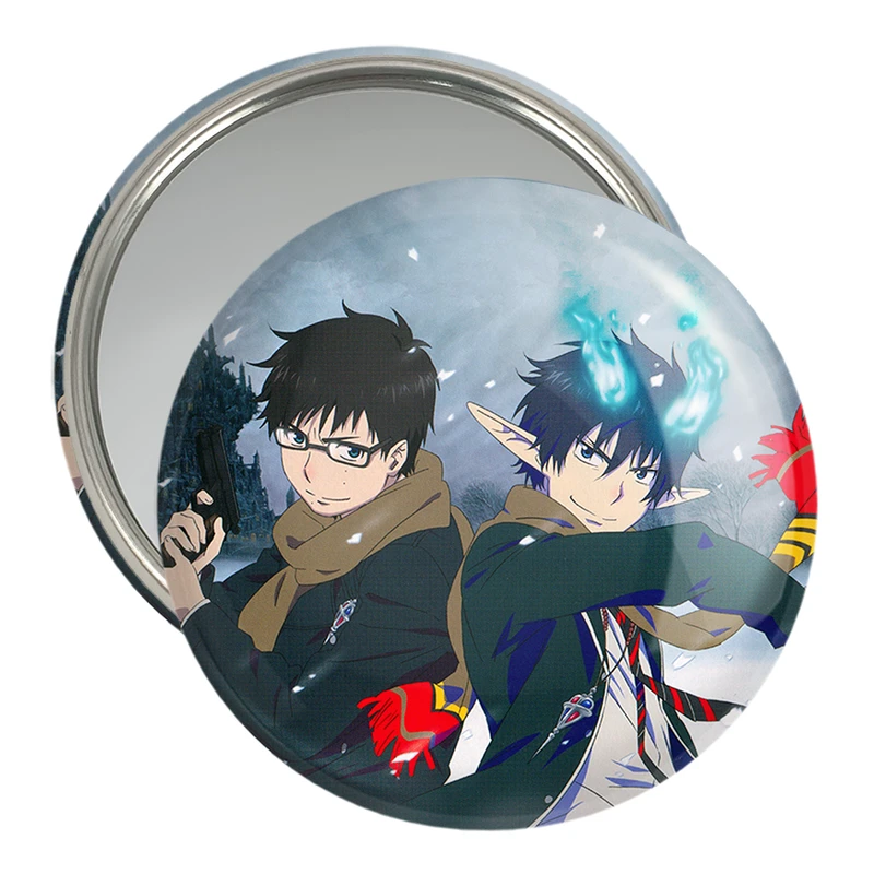 آینه جیبی خندالو مدل رین و یوکیو انیمه جنگیر آبی  کد 16361