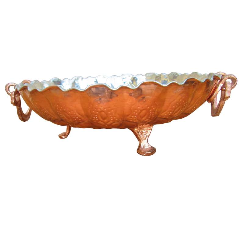 میوه خوری مسی مدل سه پایه کد M3p02