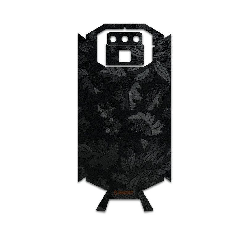 برچسب پوششی ماهوت مدل Black-Wildflower مناسب برای گوشی موبایل دوجی S70