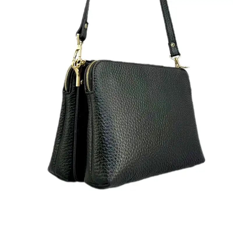 کیف دوشی زنانه مدل چرم طبیعی کد 513 طرح فلوتر