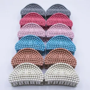 کلیپس مو زنانه مدل pastil smalball مجموعه 12 عددی