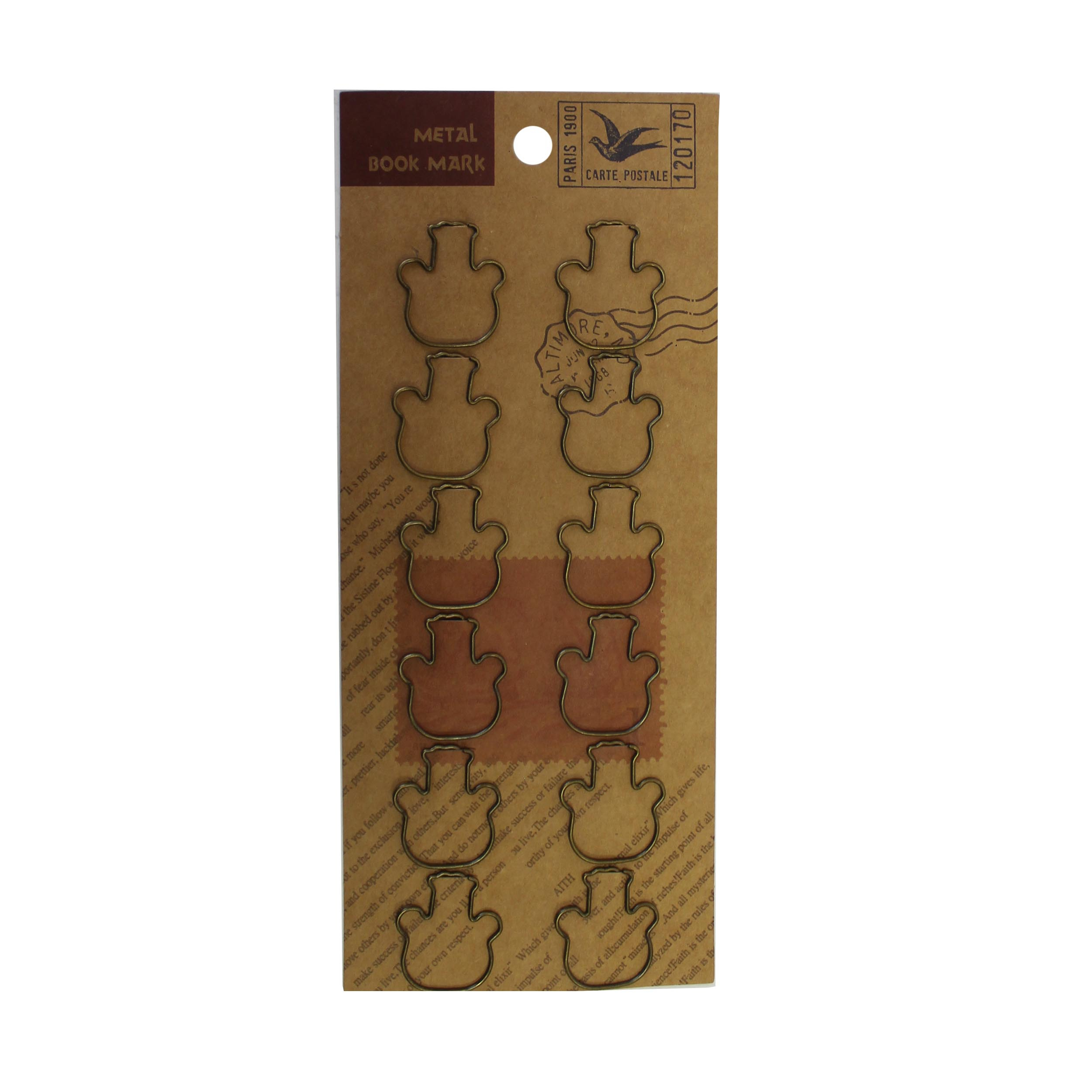 گیره کاغذ مدل 187-08 بسته 12 عددی