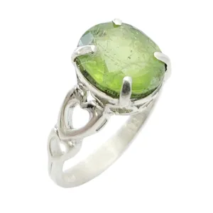 انگشتر نقره زنانه مدل زبرجد آفریقایی کد 5251316