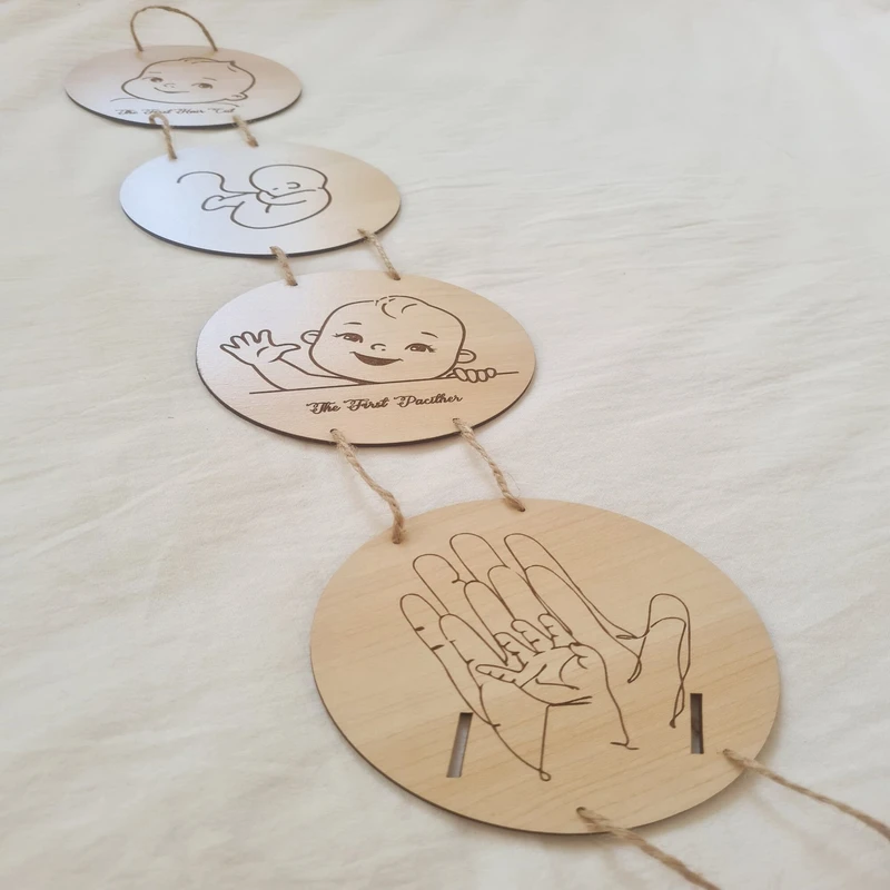 عکس شماره 3 : ریسه تزئینی اتاق کودک مدل آویز خاطره