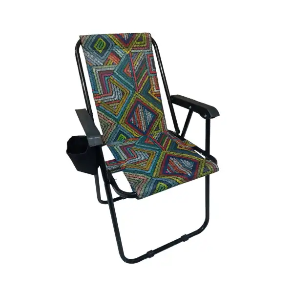 میز و صندلی تاشو سفری مدل سرخ پوستی بسته 3 عددی