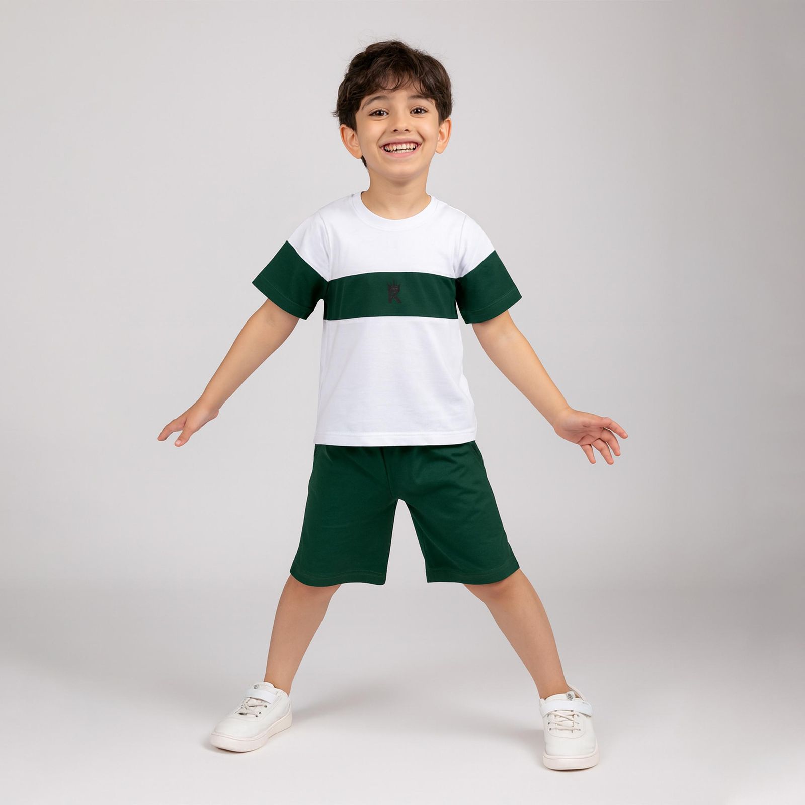 ست تی شرت و شلوارک پسرانه مادر مدل Arta-01 - - 1