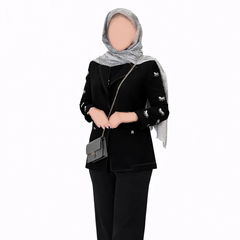 عکس شماره 3 : مانتو کتی زنانه مدل اسب