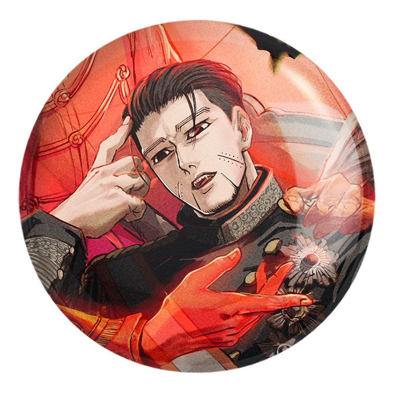 پیکسل خندالو طرح هیاکونوسکه انیمه کامویی طلایی Golden Kamuy کد 23747 مدل بزرگ