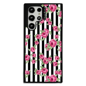 AKAM AMC-WSGS22U-FLOWERS-24 Cover For Samsung Galaxy S22 Ultra