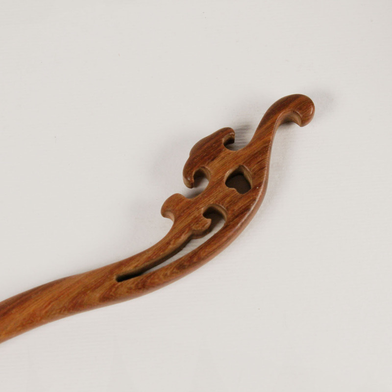 گیره مو زنانه مدل کانزاشی چوبی کد 03