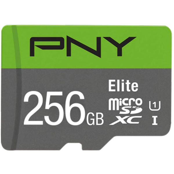 کارت حافظه microSDXC پی ان وای مدل Elite کلاس 10 استاندارد UHS-I U1 سرعت 100MBs ظرفیت 256 گیگابایت به همراه آداپتور SD