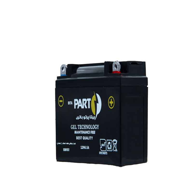 باتری موتور سیکلت بیتا پرتو باتری مدل 6.5 آمپر 12 ولت
