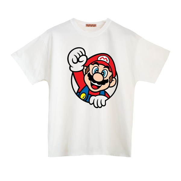 تی شرت  آستین کوتاه بچگانه مدل ماریو کد 8