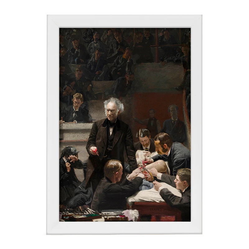 تابلو خندالو مدل نقاشی پرتره دکتر ساموئل دی اثر توماس ایکینز کد F12302