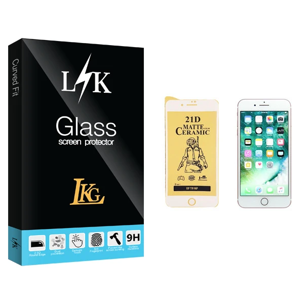 محافظ صفحه نمایش سرامیکی ال کا جی مدل LK Glass مناسب برای گوشی موبایل اپل iPhone 7 Plus