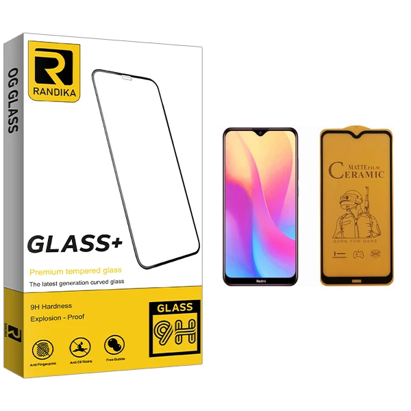 برای محافظ صفحه نمایش سرامیکی راندیکا مدل GLD مناسب گوشی موبایل Redmi 8A