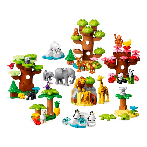 لگو 142 قطعه سری Duplo مدل Wild Animals of the World کد 10975 لگو 142 قطعه سری Duplo مدل Wild Animals of the World کد 10975