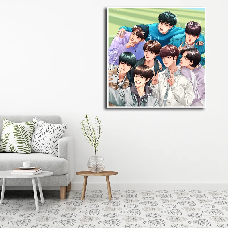 تابلو شاسی مدل stray kids fanart کد 41