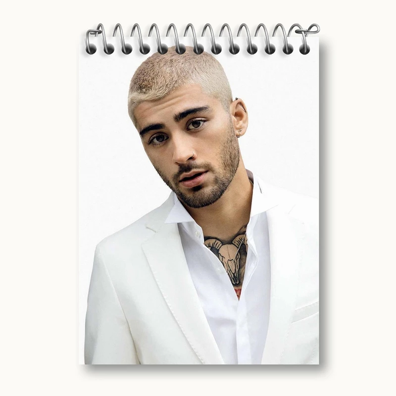 دفتر یادداشت 50 برگ خندالو مدل زین مالیک گروه موسیقی وان دایرکشن One Direction کد 18949