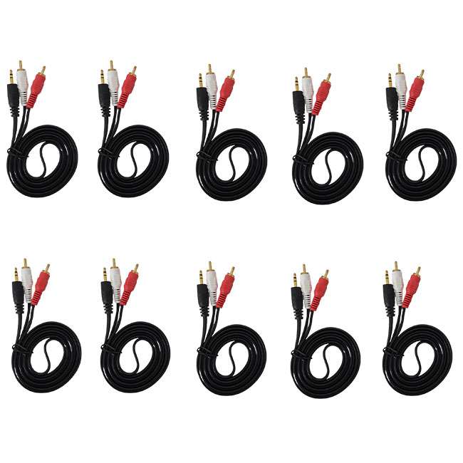 کابل 1 به 2 RCA ام دبلیو نت مدل 100 طول 1.5 متر بسته 10 عددی